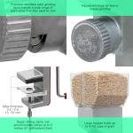 Stainless Steel Wheat Flour Grinder with Motor