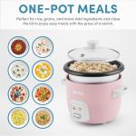 Aroma 4-Cup Rice and Grain Cooker, Pink