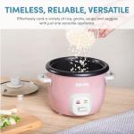 Aroma 4-Cup Rice and Grain Cooker, Pink