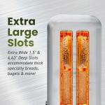 4-Slice Stainless Steel Toaster with Extra Wide Slots