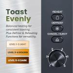 4-Slice Stainless Steel Toaster with Extra Wide Slots