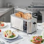 4-Slice Stainless Steel Toaster with Extra Wide Slots