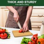BLOCE Double-Sided Bamboo Cutting Board for Kitchen