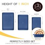 HONGBAKE Nonstick Baking Sheet Pan Set