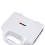 2-Slice White Waffle Maker with Non-Stick Coating