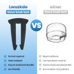 Child Safety Gas Stove Knob Locks - 5 Pack