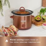 Crock-Pot 3-Quart Manual Slow Cooker, Copper