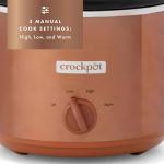 Crock-Pot 3-Quart Manual Slow Cooker, Copper