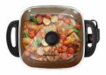 Elite Gourmet 6-Quart Electric Skillet, Dark Grey
