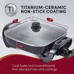 Elite Gourmet 6-Quart Electric Skillet, Dark Grey