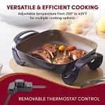 Elite Gourmet 6-Quart Electric Skillet, Dark Grey