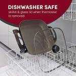 Elite Gourmet 6-Quart Electric Skillet, Dark Grey