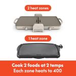 Bella Fold-n-Store Dual Temp Nonstick Griddle