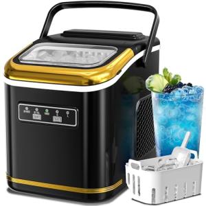 Portable Ice Maker - 9 Cubes in 6 Minutes