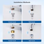 Hibbent Quick-Connect Dishwasher Faucet Adapters Set