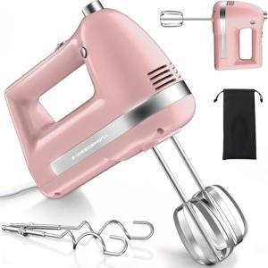 Z-DESDEMONA 300W Electric Hand Mixer – Pink