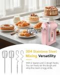 Z-DESDEMONA 300W Electric Hand Mixer – Pink
