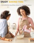 Z-DESDEMONA 300W Electric Hand Mixer – Pink