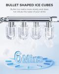 Portable Self-Cleaning Ice Maker for Home and Bar