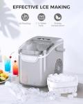 Portable Self-Cleaning Ice Maker for Home and Bar