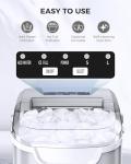 Portable Self-Cleaning Ice Maker for Home and Bar