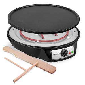 NutriChef 12-Inch Crepe Maker with Spatula