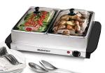 Elite Gourmet Dual Buffet Server with Temperature Control