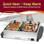Elite Gourmet Dual Buffet Server with Temperature Control