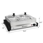 Elite Gourmet Dual Buffet Server with Temperature Control