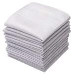 Perry Ellis 12 Pack White Satin Handkerchiefs
