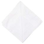 Perry Ellis 12 Pack White Satin Handkerchiefs