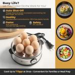 Annie & Mia Stainless Steel Electric Egg Cooker