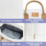 Insulated Women's Lunch Bag with Containers, Ivory