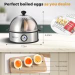 Annie & Mia Stainless Steel Electric Egg Cooker