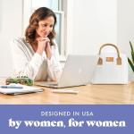 Insulated Women's Lunch Bag with Containers, Ivory