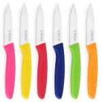 Colorful Stainless Steel Paring Knife Set of 6