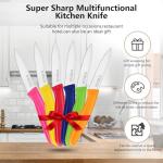 Colorful Stainless Steel Paring Knife Set of 6