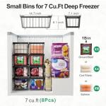Stackable Freezer Organizer Bins - 8 Pack