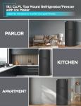 BLACK+DECKER 18.1 Cu. Ft. Top Freezer Refrigerator