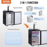 VEVOR Dual Tap Beer Kegerator with CO2 Tank