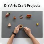 Extra Large Food-Grade Silicone Table Mat - Dark Gray