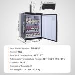 VEVOR Dual Tap Beer Kegerator with CO2 Tank