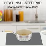 Extra Large Food-Grade Silicone Table Mat - Dark Gray