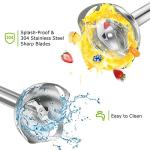 Bonsenkitchen 12-Speed Handheld Immersion Blender