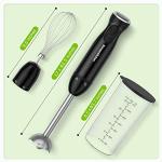 Bonsenkitchen 12-Speed Handheld Immersion Blender