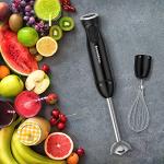 Bonsenkitchen 12-Speed Handheld Immersion Blender