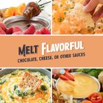 Nostalgia Electric Fondue Set with Forks and Tray