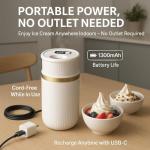 Portable USB-C Ice Cream Maker for Homemade Treats