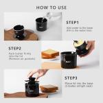 Rucoreon Ceramic Butter Crock with Lid - Soft Butter