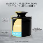 Rucoreon Ceramic Butter Crock with Lid - Soft Butter